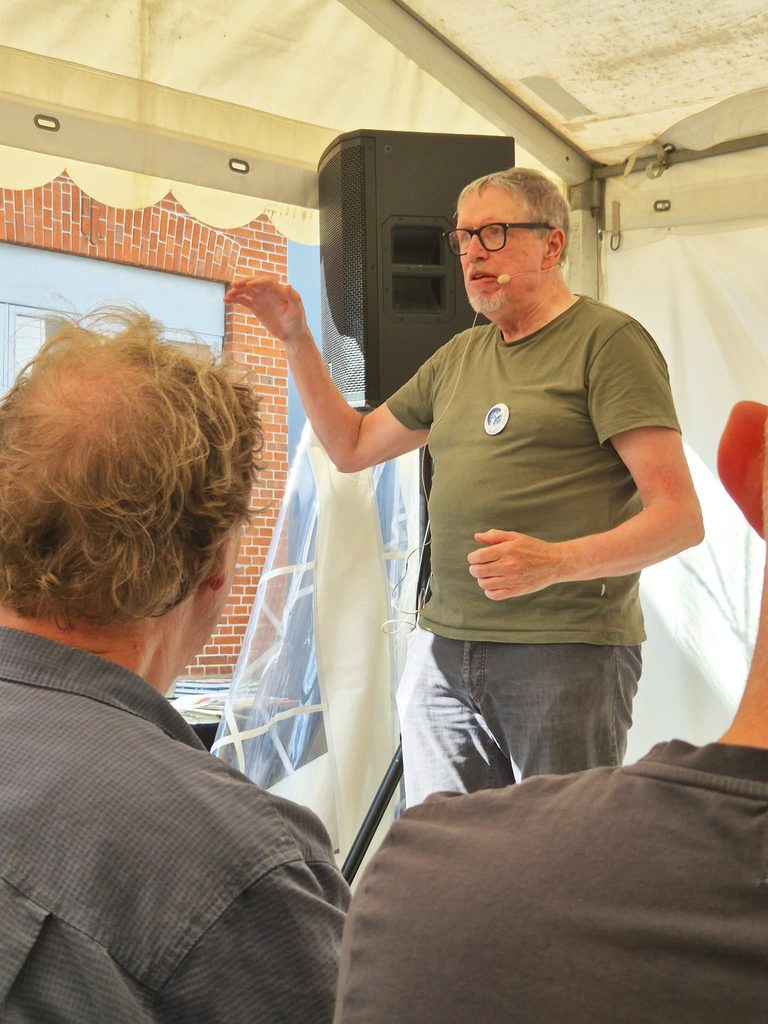 Historiefortæller Bjarne Jensen på Kulturmødet Mors